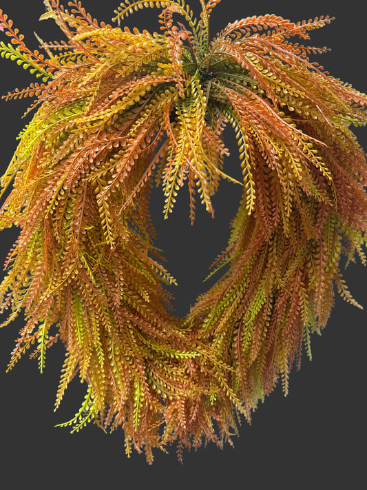 26” Oval grass wreath uv rated
