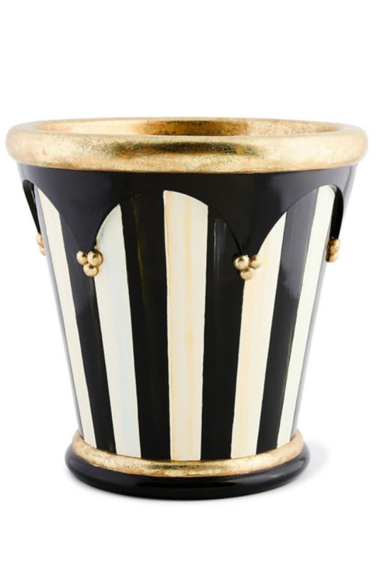 courtly stripe 13" flower pot
