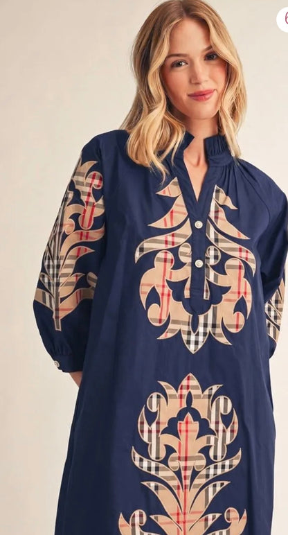 Baroque Applique Dress