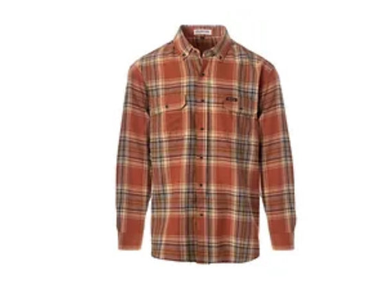 Youth and toddler cattleman flannel red