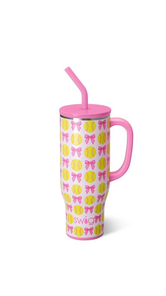 Swig Pitch, hit, run 30oz mug