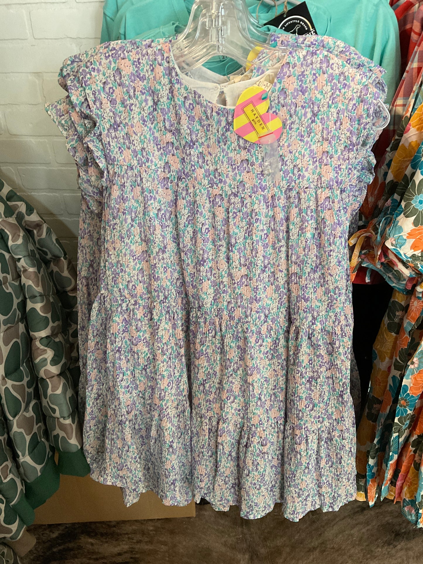 Purple flower dress-kids