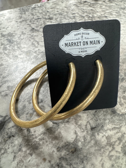 4mm gold hoops