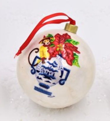 Grand Millennial Capiz Ball Ornament