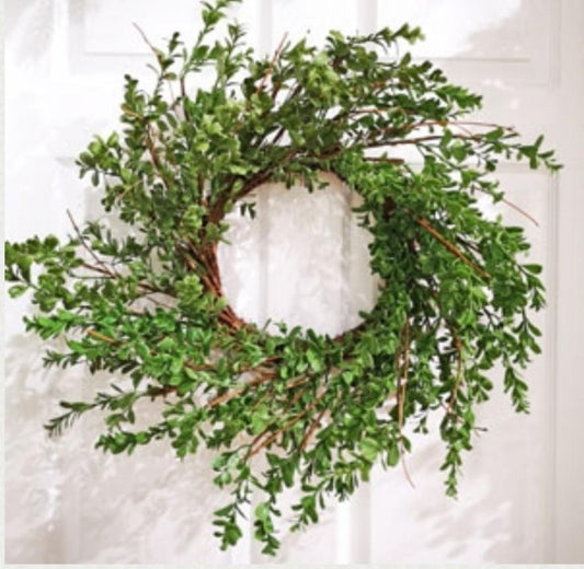 22” real touch boxwood