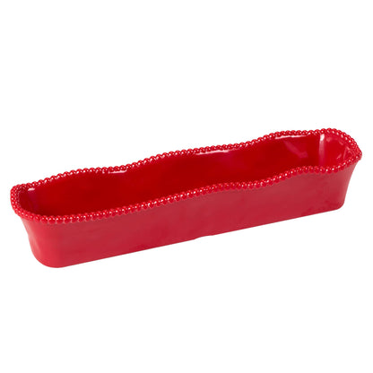 Perlette Red HW Melamine Cracker Tray