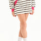 Stripe French Terry Shorts with Pocket