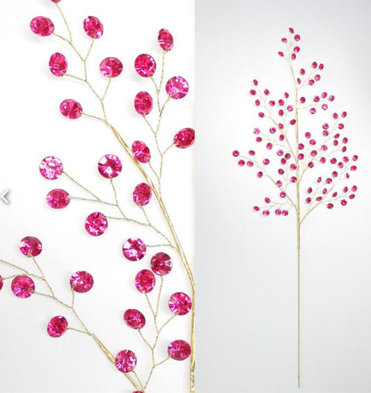 Fuchsia diamond spray-28.5”