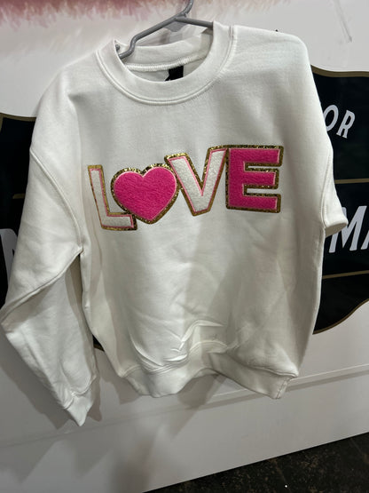 Kids valentines sweatshirts