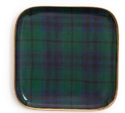 Tartan Decorative Metal Trays