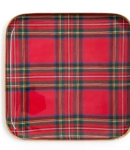 Tartan Decorative Metal Trays