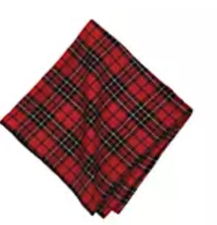 Red plaid napkin