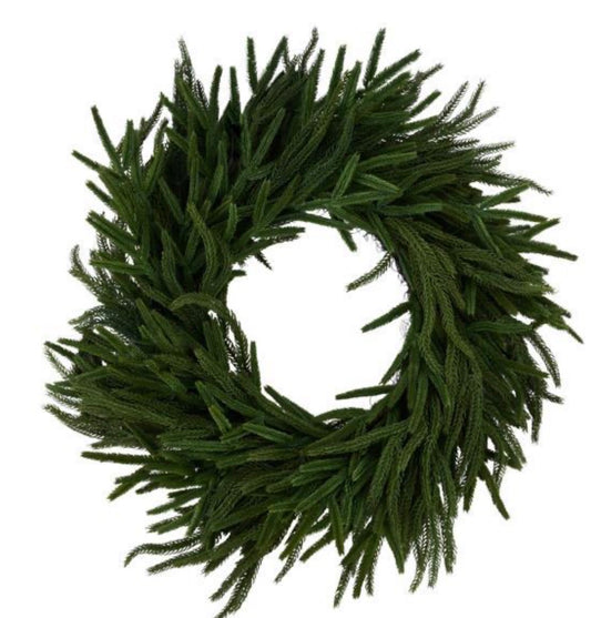 MIXED MING PINE WREATH MULTI GREEN
