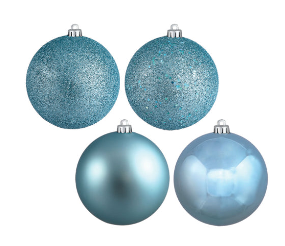 6” finish ball ornament box of 4