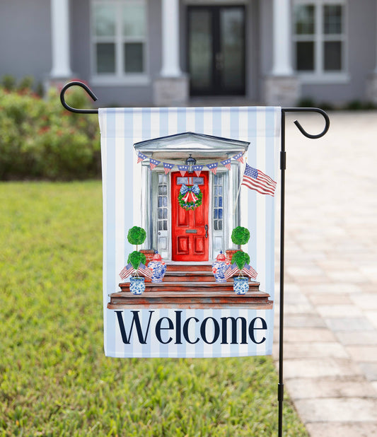Patriotic Garden Flag - Porch Welcome