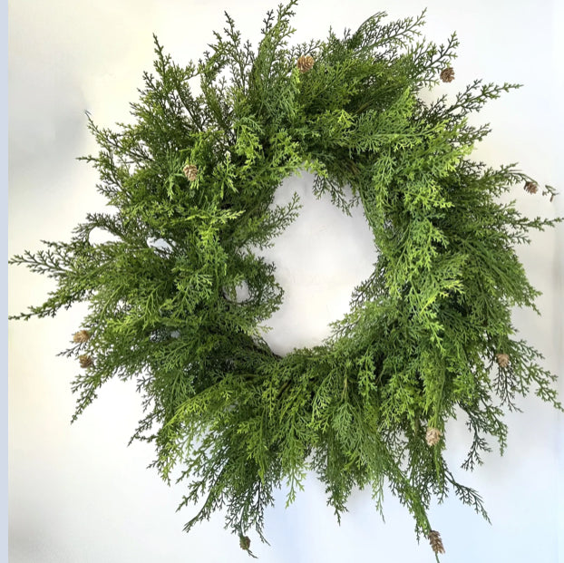 30IN CEDAR PINE WREATH