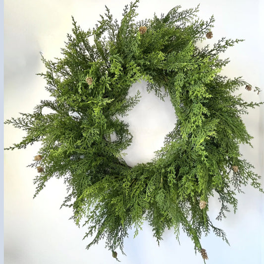 30IN CEDAR PINE WREATH