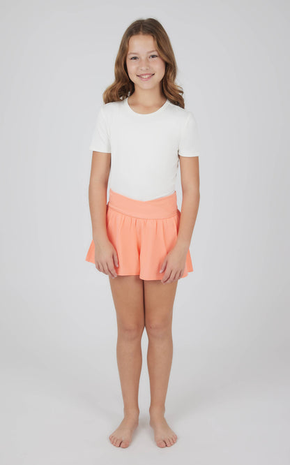Girls Crossover Hybrid Short with Inner Pant