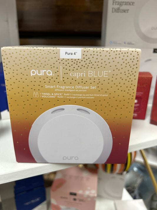 Volcano and Tinsel and Spice Pura Smart Home Diffuser Kit V4