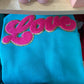 Valentine’s Day patch sweatshirts