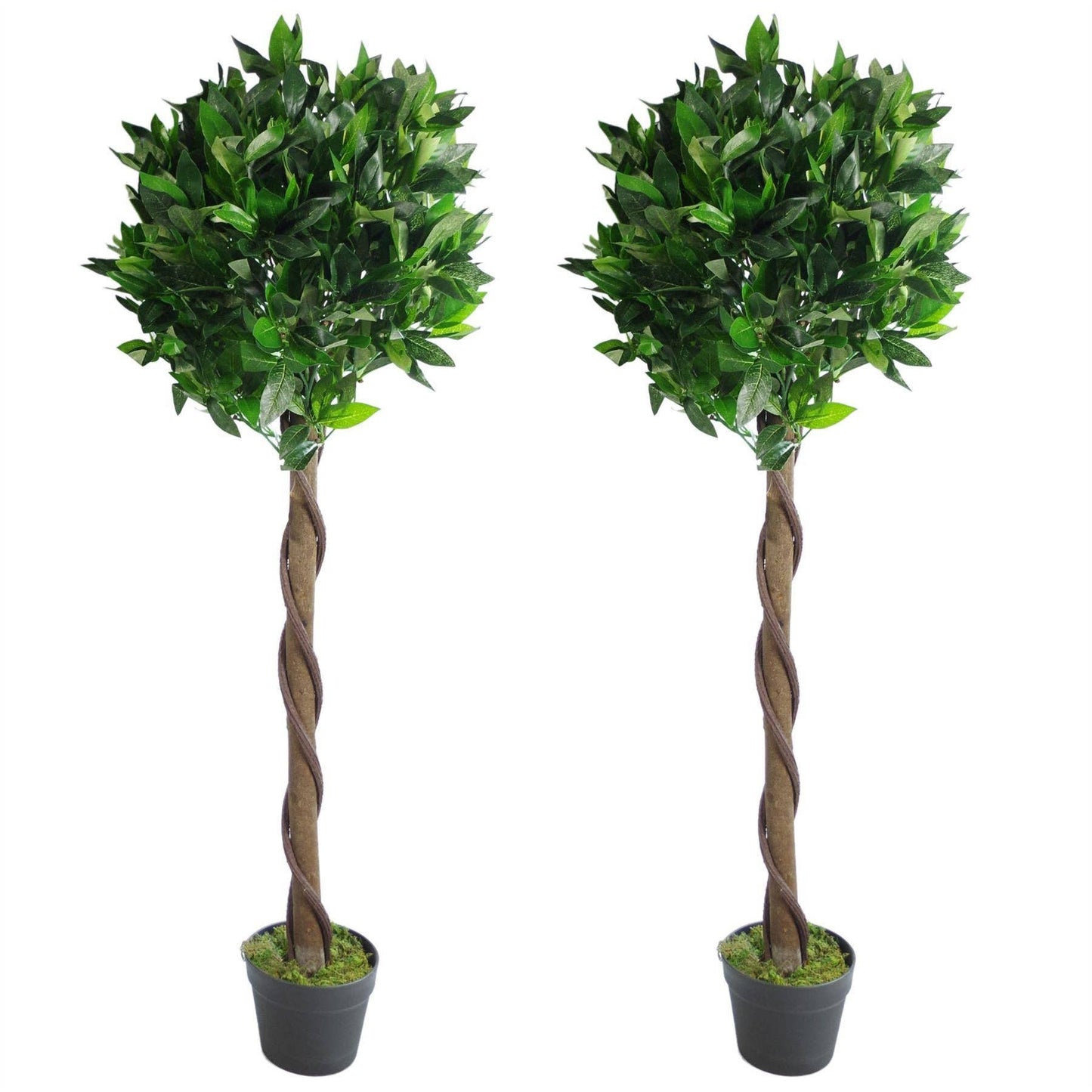 Artificial Topiary Bay Twisted Laurel Trees