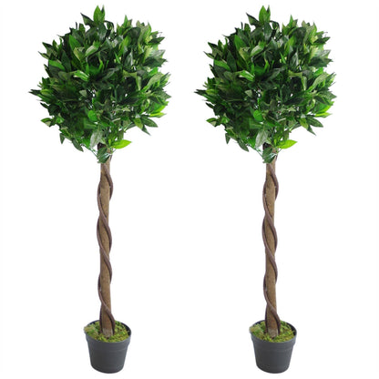 Artificial Topiary Bay Twisted Laurel Trees