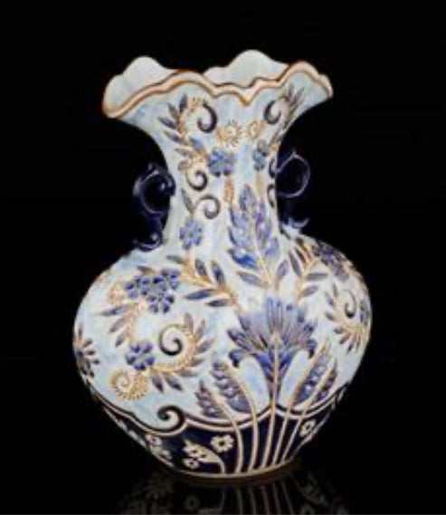 PORCELAIN VASE BLUE/WHITE