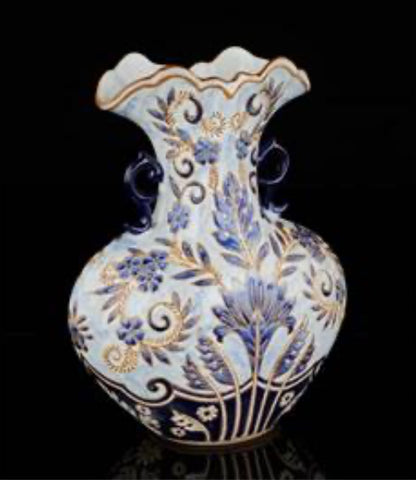 PORCELAIN VASE BLUE/WHITE