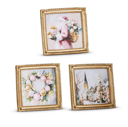 5.5" Twilight Tidings Mini Framed Wall Art