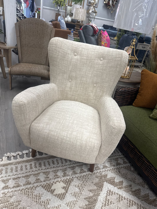 Linen nuvela accent chair