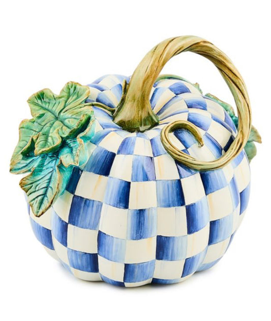 royal check twisted stem pumpkin