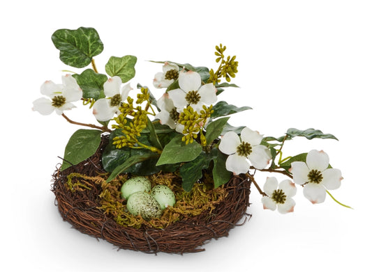 11" Nest With Dogwood