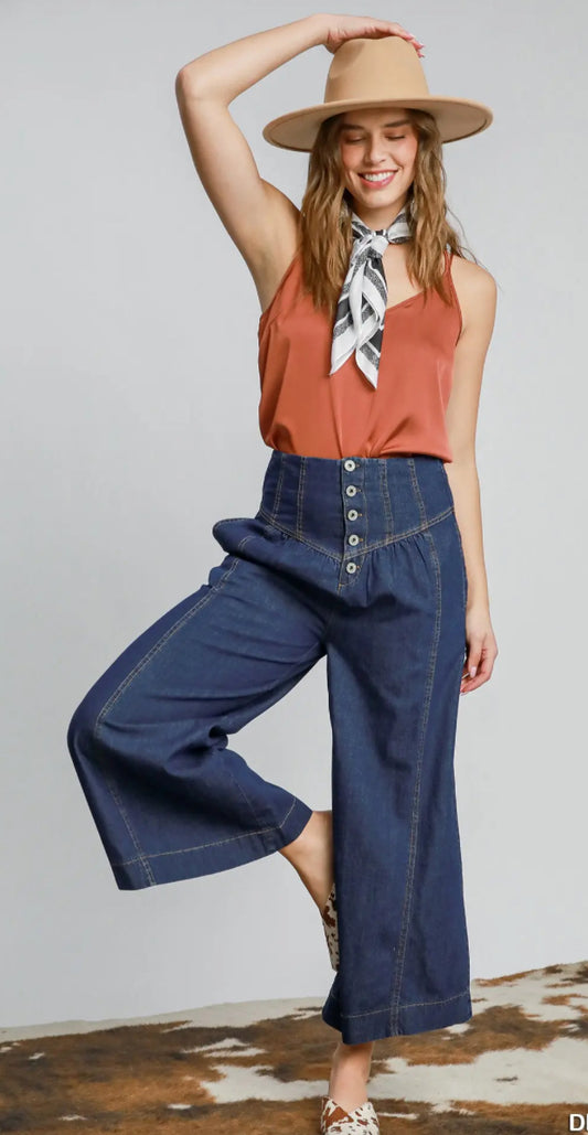 Western Style High Waist Pants