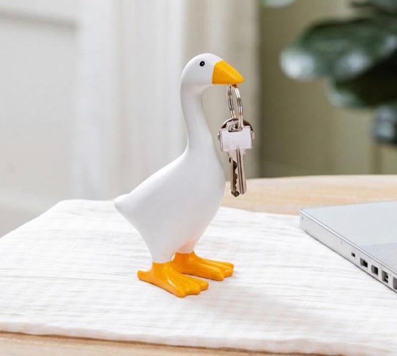 Gordy the Desktop Goose: Magnetic Key Holder, 8"H