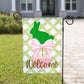 Easter Garden Flag - Bunny Topiary