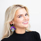 Purple/Gold Pirate Earrings