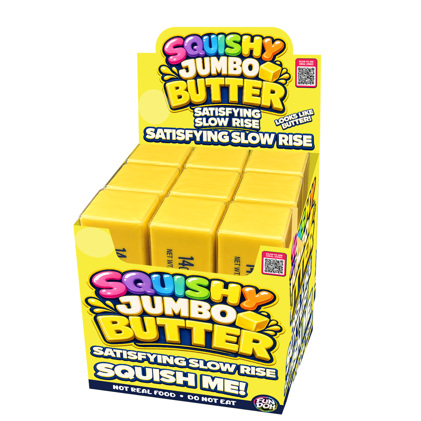 Fun Doh 10" JUMBO Butter Squish Slow Rise