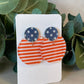 Stars And Stripes Earrings, Earrings, Memorial Day Earrings