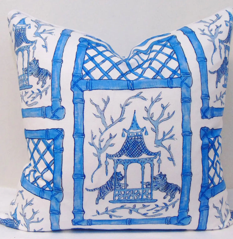 Bamboo Tigers Pillow Cover with Welt