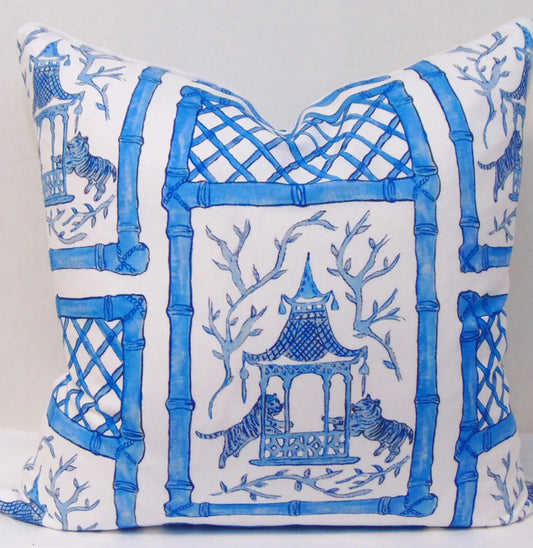 Bamboo Tigers Pillow Cover with Welt