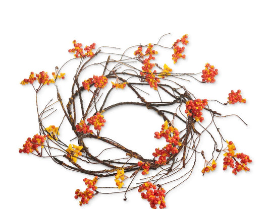 14" Bittersweet Vine Candle Ring