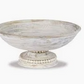 Beaded pedestal bowl