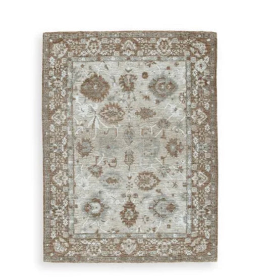Neutral memory foam rug