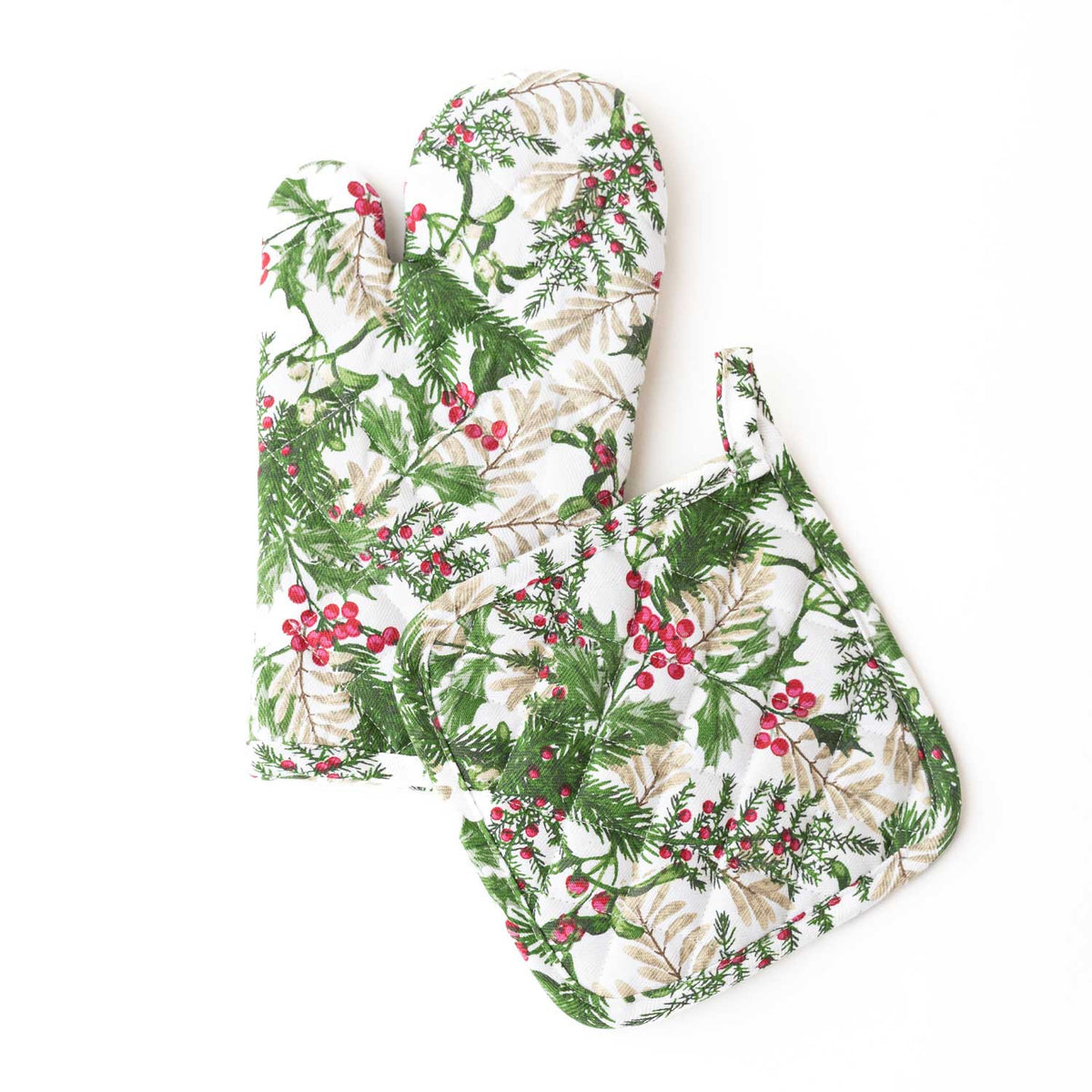 Woodland Berry Oven Mitt & Pot Holder Set