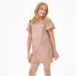 Glitter Jacquard Balloon Sleeve Dress