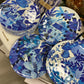 Blue and white chinoiserie handmade plate