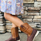 Kids' Unisex Two-Toned Brown Cowboy Boots