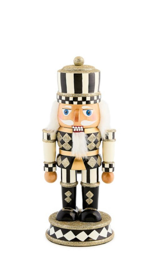 MacKenzie Childs courtly harlequin short nutcracker