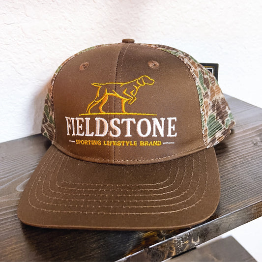 Brown old school camo hat