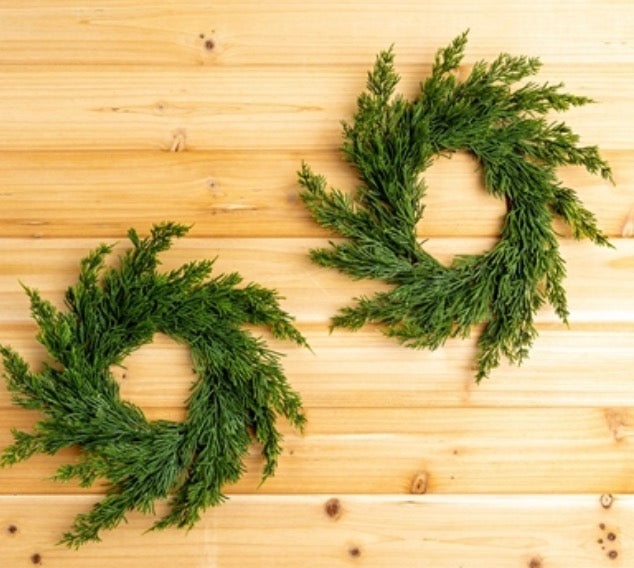 PINE CANDLE RING 16"D